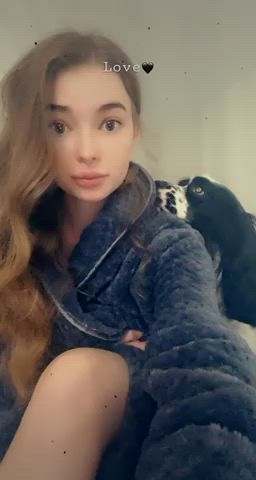 Cute Robe Selfie gif