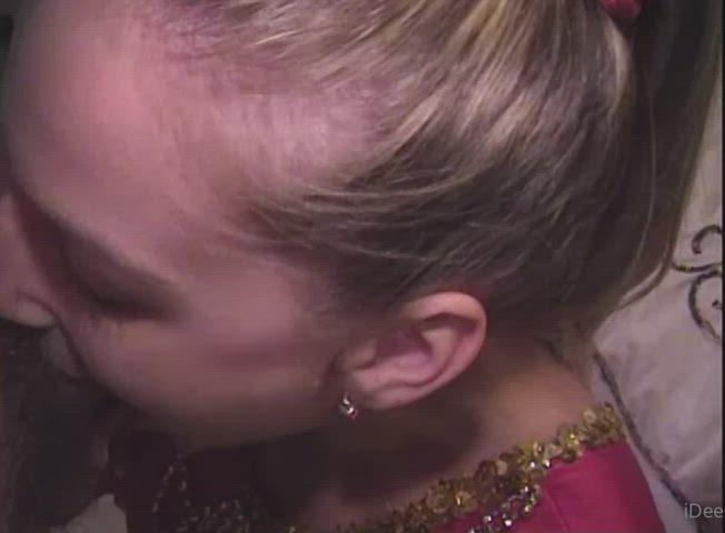 Balls Blowjob Deepthroat Heather Harmon Sucking gif