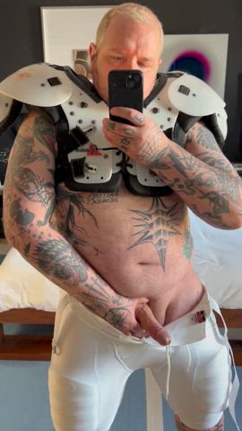 amateur bear big dick daddy football muscles tattooed thick thick cock thick thighs