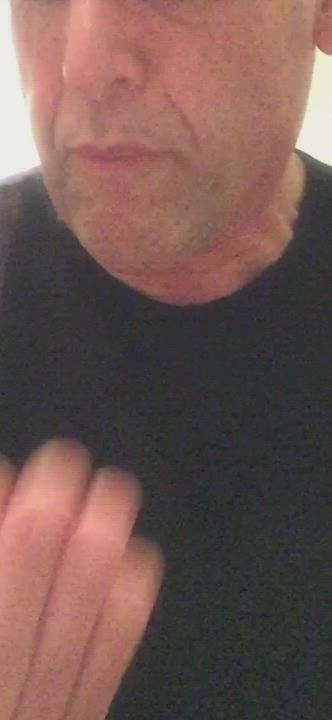 close up cum swallow gay grandpa sissy gif