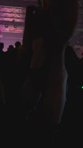 dancing festival party public strip striptease gif