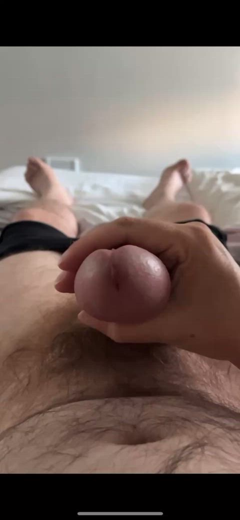 bear cock cum cumshot daddy fat cock gay jerk off onlyfans thick cock gif