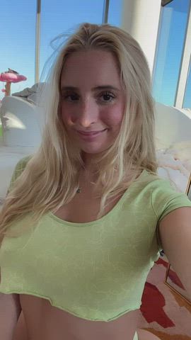big tits blonde boobs gif