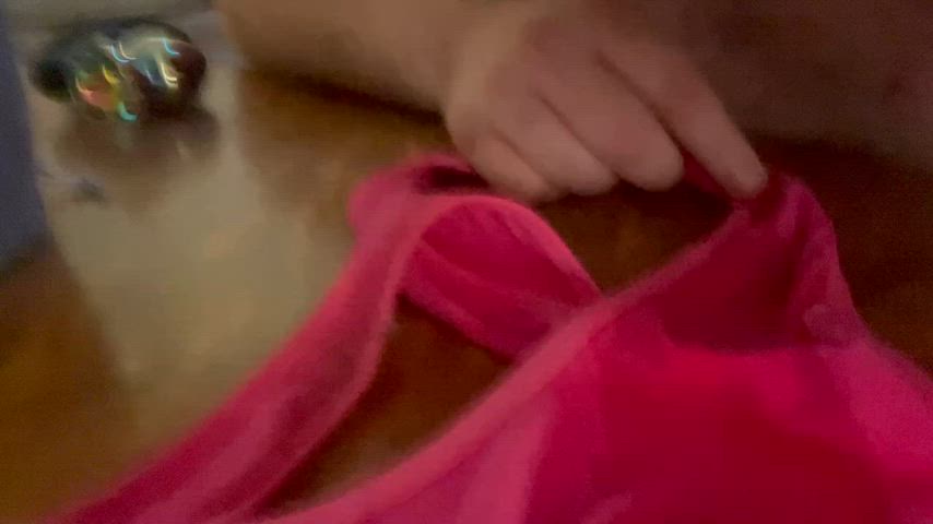 cum eating instructions cum licking panties gif