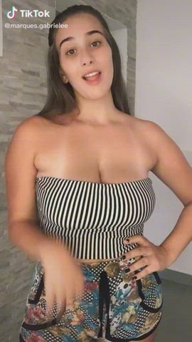 Big Tits Cleavage TikTok gif