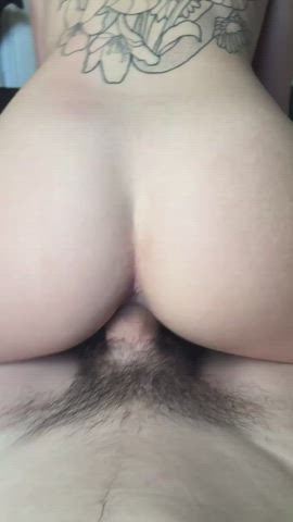 Cum On Ass POV Riding gif