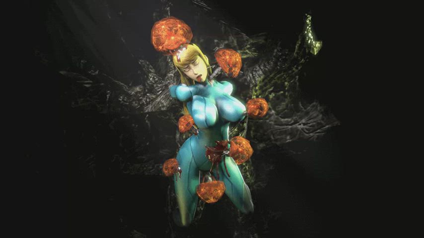 Samus was found by a hive of parasites