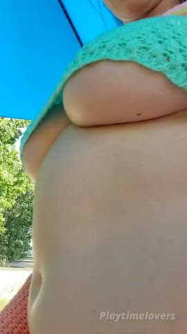 amateur big tits hotwife natural tits neighbor titty drop gif