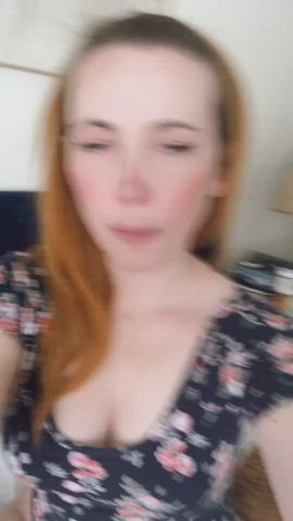 bodysuit cute redhead gif