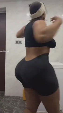 african ass big ass booty dancing thick twerking gif
