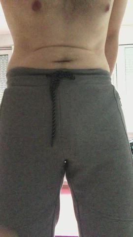 Not even hard, yet bigger bulge than you could ever hope for.