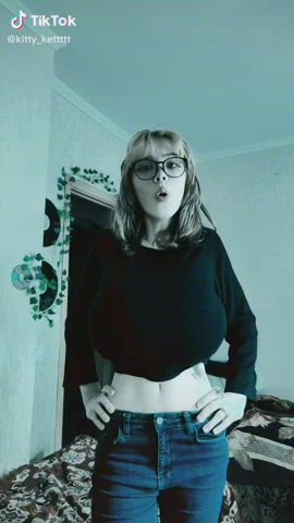 big tits boobs tiktok tits gif