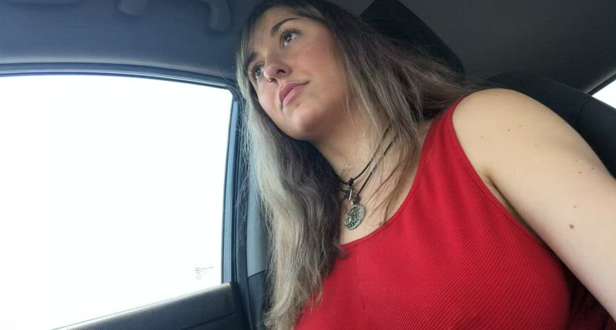 Boobs in the car