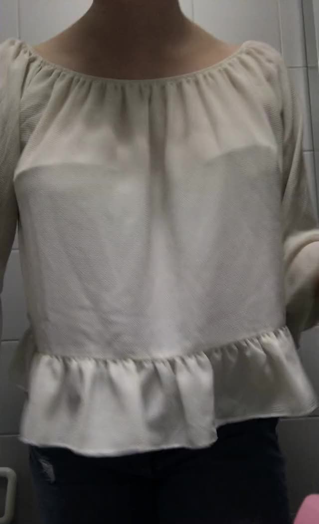 Did this titty drop at my work restroom instead of grabbing lunch with my coworkers.