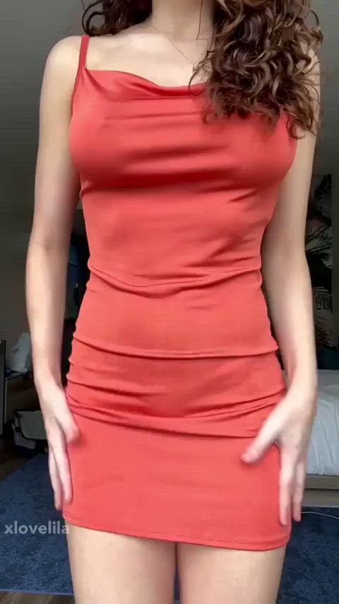 big nipples big tits shaved pussy stripping thigh gap gif