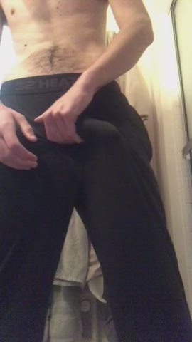 BWC Big Dick College Pants Skinny gif