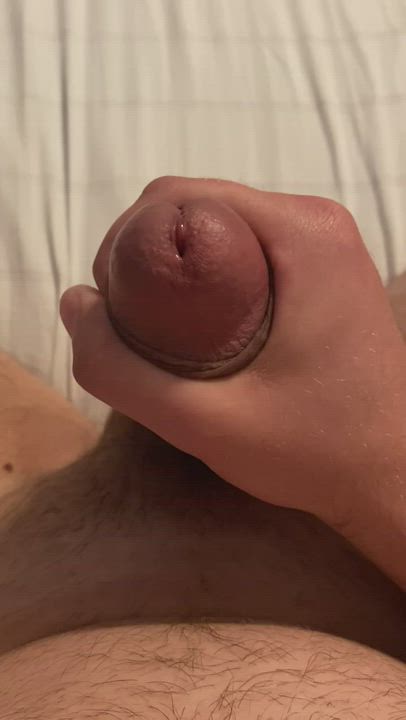 Love feeling the Precum come up my shaft when I masturbate slowly