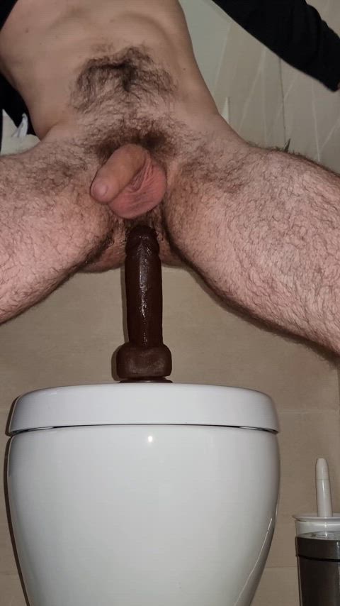 I love riding this huge dildo