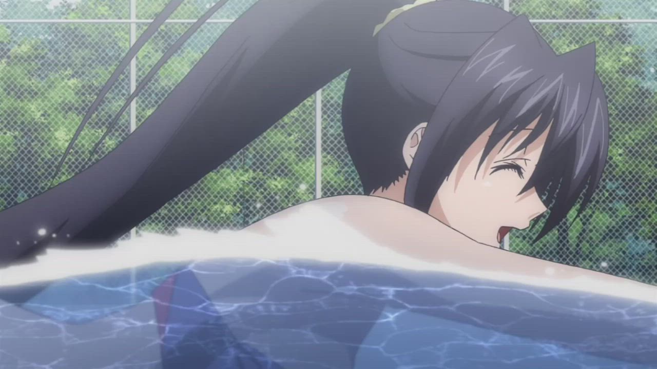 Anime Big Tits Bouncing Tits Ecchi Jiggling Swimming Pool gif