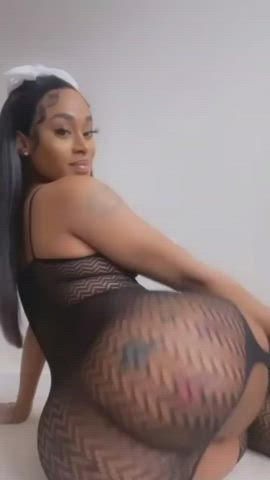Ass Thick Ebony Tattoo Pretty Twerking Ass Clapping gif