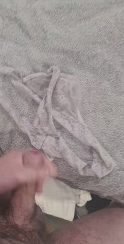 Cum on her panties