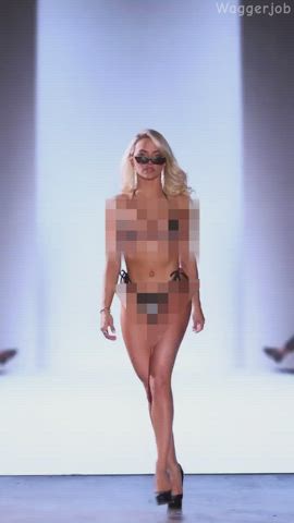 bikini censored model gif