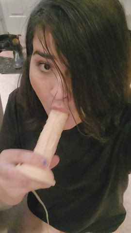 Dildo Oral Submissive Trans gif