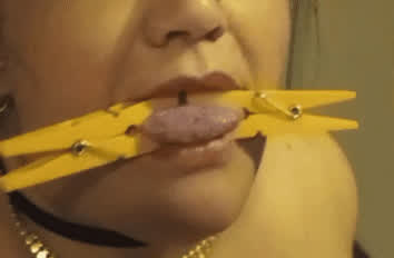 bdsm domination tongue fetish gif