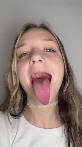 Doing tricks with my tongue