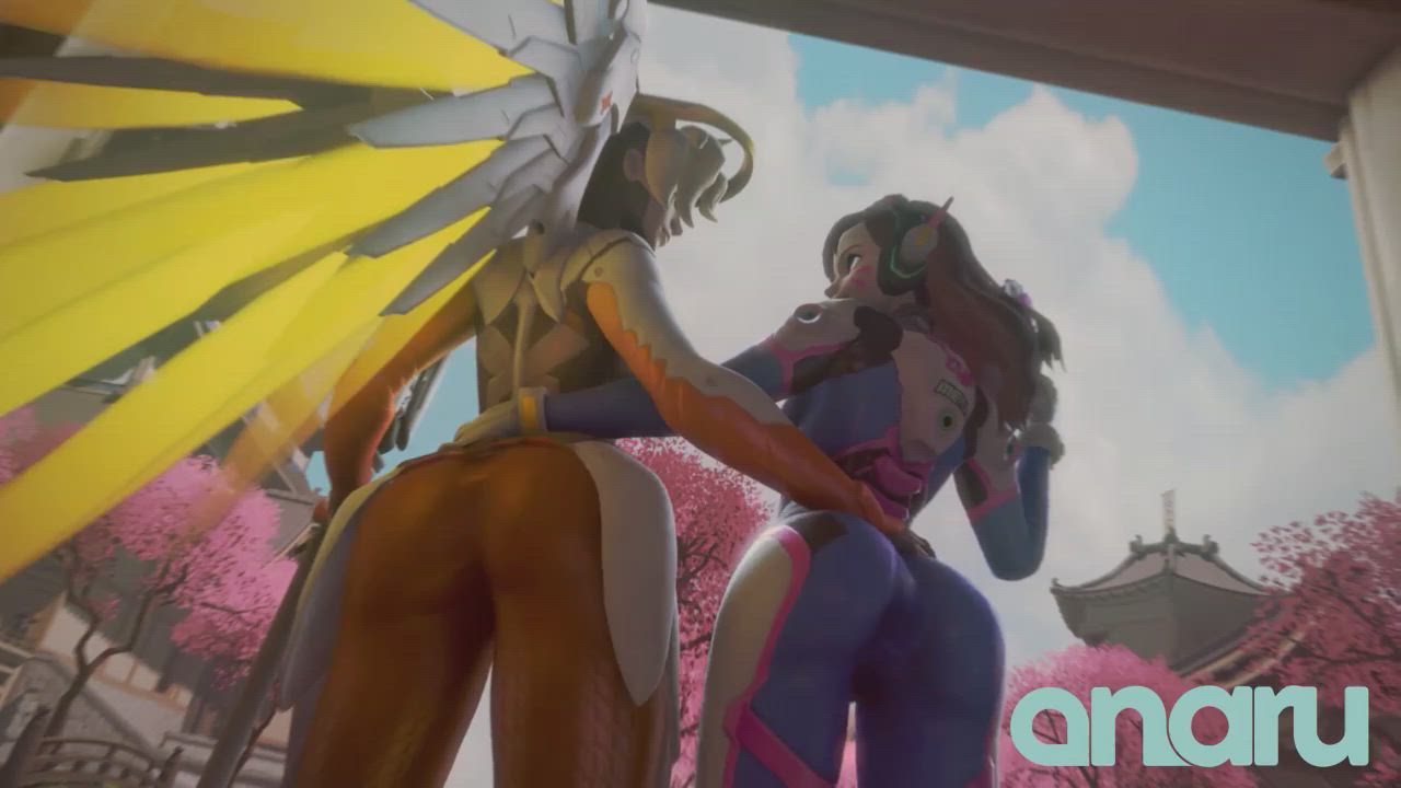 dva and mercy sex (anaru )[ overwatch]