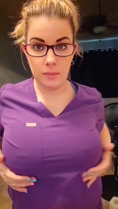 big tits blonde hotnursefla milf nurse gif