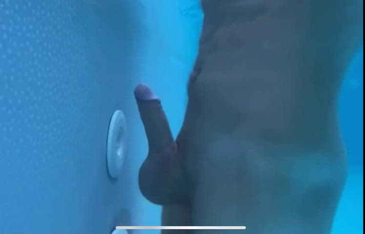 big dick cumshot hands free pool swimming pool underwater gif