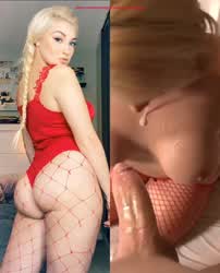 Anna Faith sucking a BWC