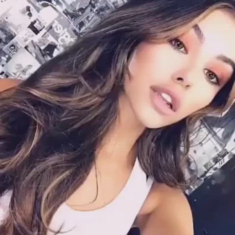 brunette celebrity madison beer gif