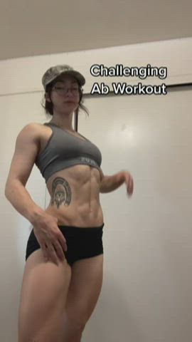 brunette gym petite gif