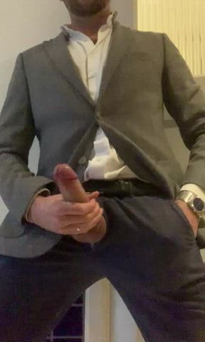 bathroom cock rubbing gif