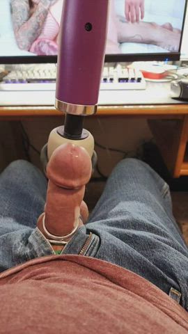 big dick cum cumshot gif