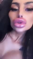 Homemade Lips Selfie gif