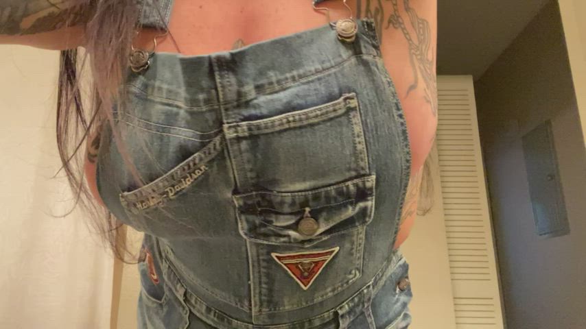 do you like my harley davidson overalls? [reveal]