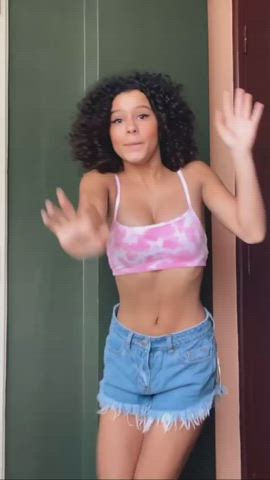 Bouncing Latina TikTok gif