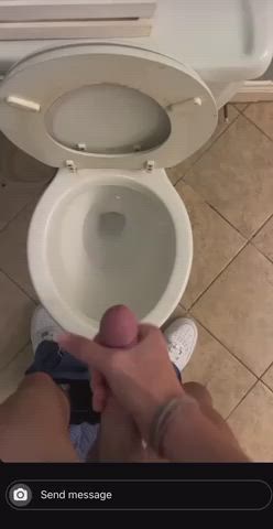 big dick gay jerk off male masturbation solo thick cock twink twunk gif