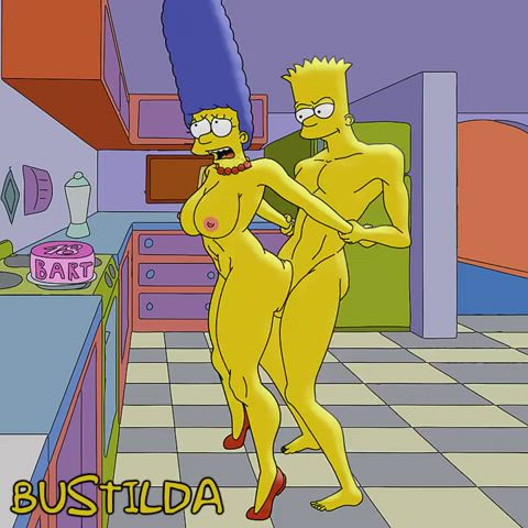 Animation Big Ass Big Tits Cartoon Mom Rule34 Son gif