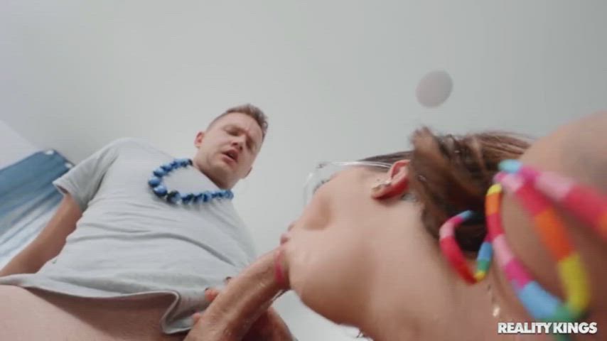 anna chambers blowjob deepthroat gag reflex gagging throat throat fuck gif