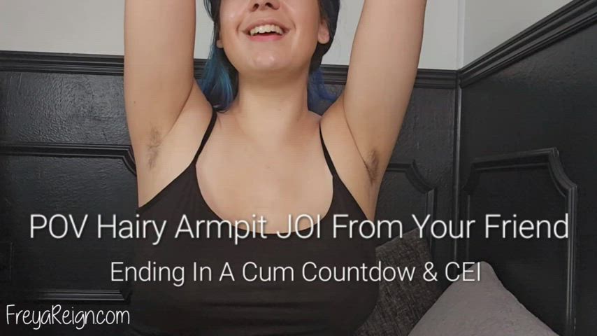 POV Hairy Armpit JOI From Your Friend: Ending In A Cum Countdown & CEI