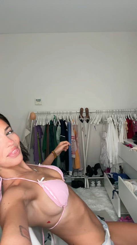 australian bikini brunette tiktok gif