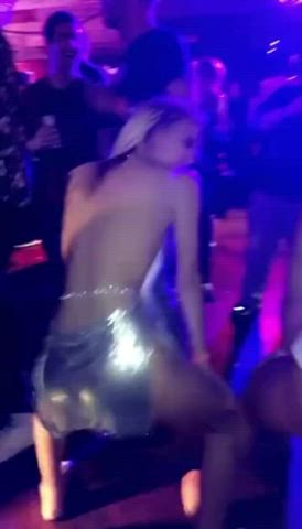 blonde strip twerking gif