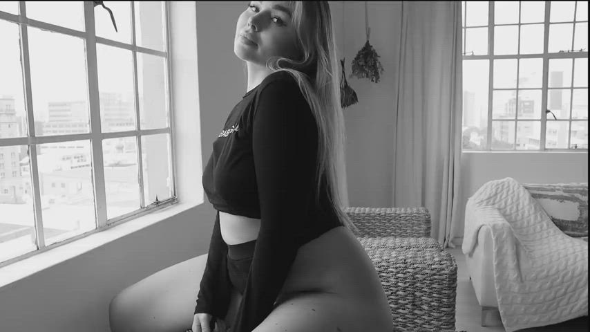 Ass BBW Big Ass Blonde gif