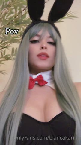 Boobs Cosplay Homemade gif