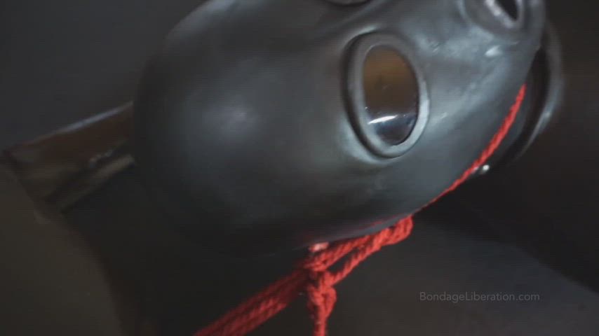 69 bdsm bondage femdom latex rubber gas-masks gif