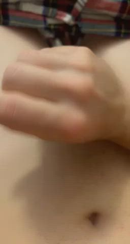 edging femboy masturbating gif